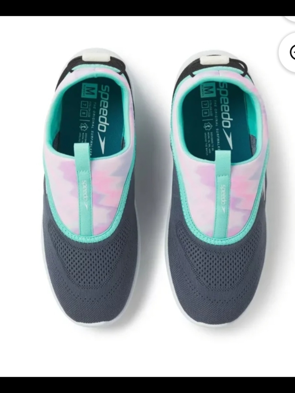 Speedo Women's Aqua Skimmer Shoe Quick-Dry Mesh Upper Slip-On Shoes M(7-8) - Picture 4 of 12
